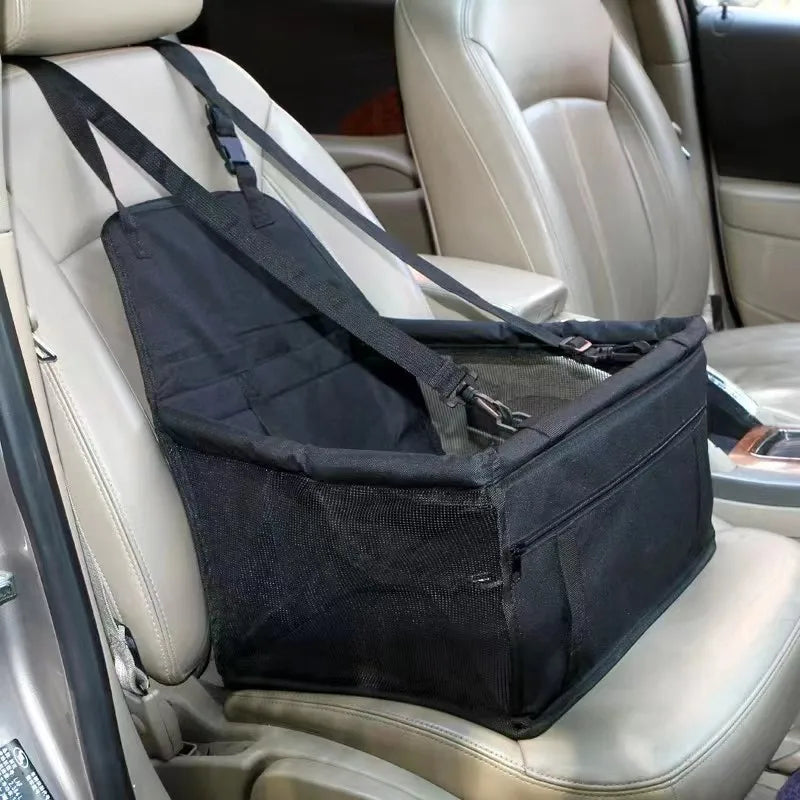 Dog Car Seat Cover Folding Hammock Puppy Booster Seat Basket for Small Medium Large Dogs Stable Foldable Travel Pet Dog Car Seat