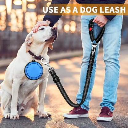 2 in 1 Adjustable Dog Car Seat Belt Pet Harness Clip Buckle Tether Car Travel Dog Safety Belt for Dogs Pet Accessories